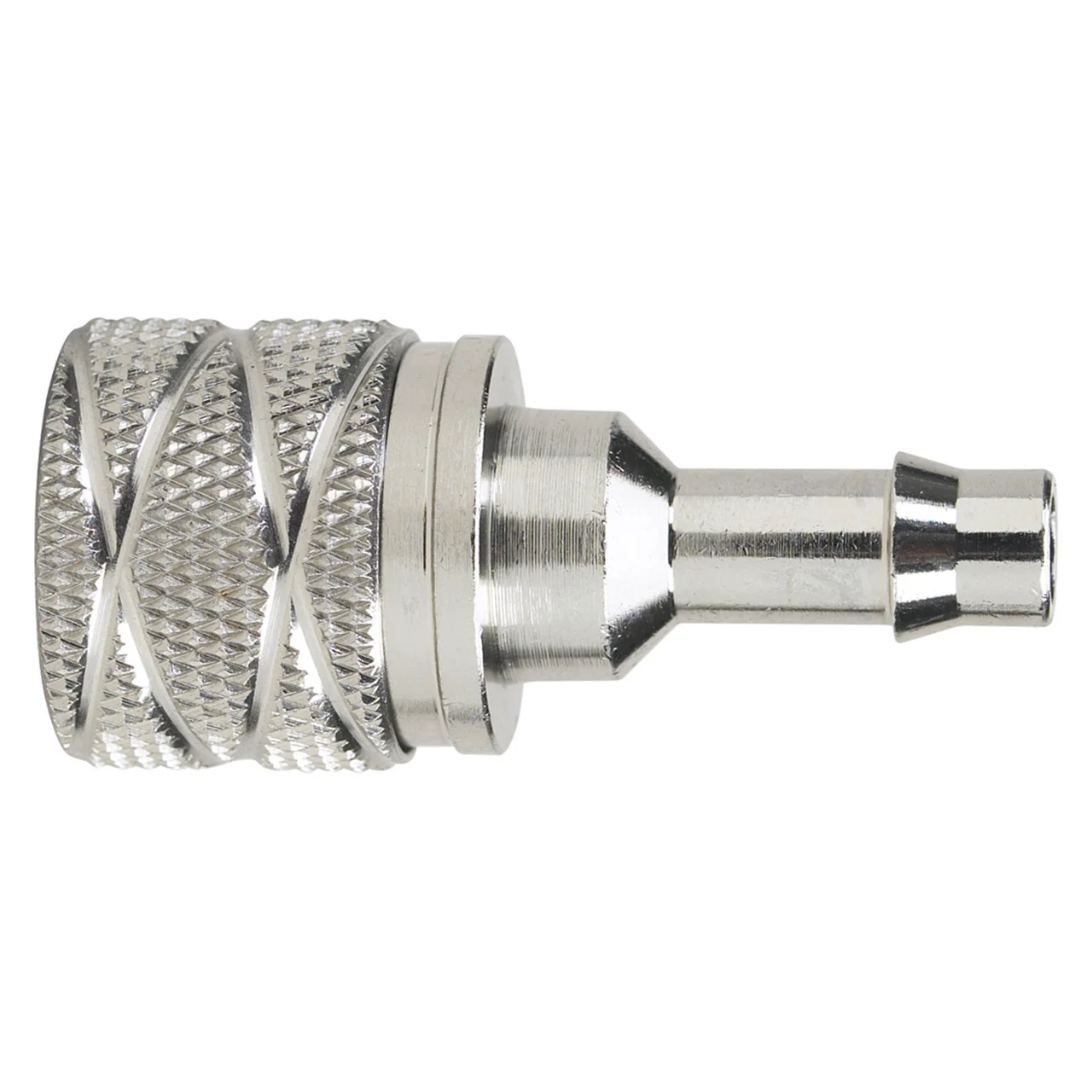 Moeller 033467-10 Chrome Plated Brass Female Fuel Line Engine Connector for Suzuki - 5/16" Barb - 033467-10
