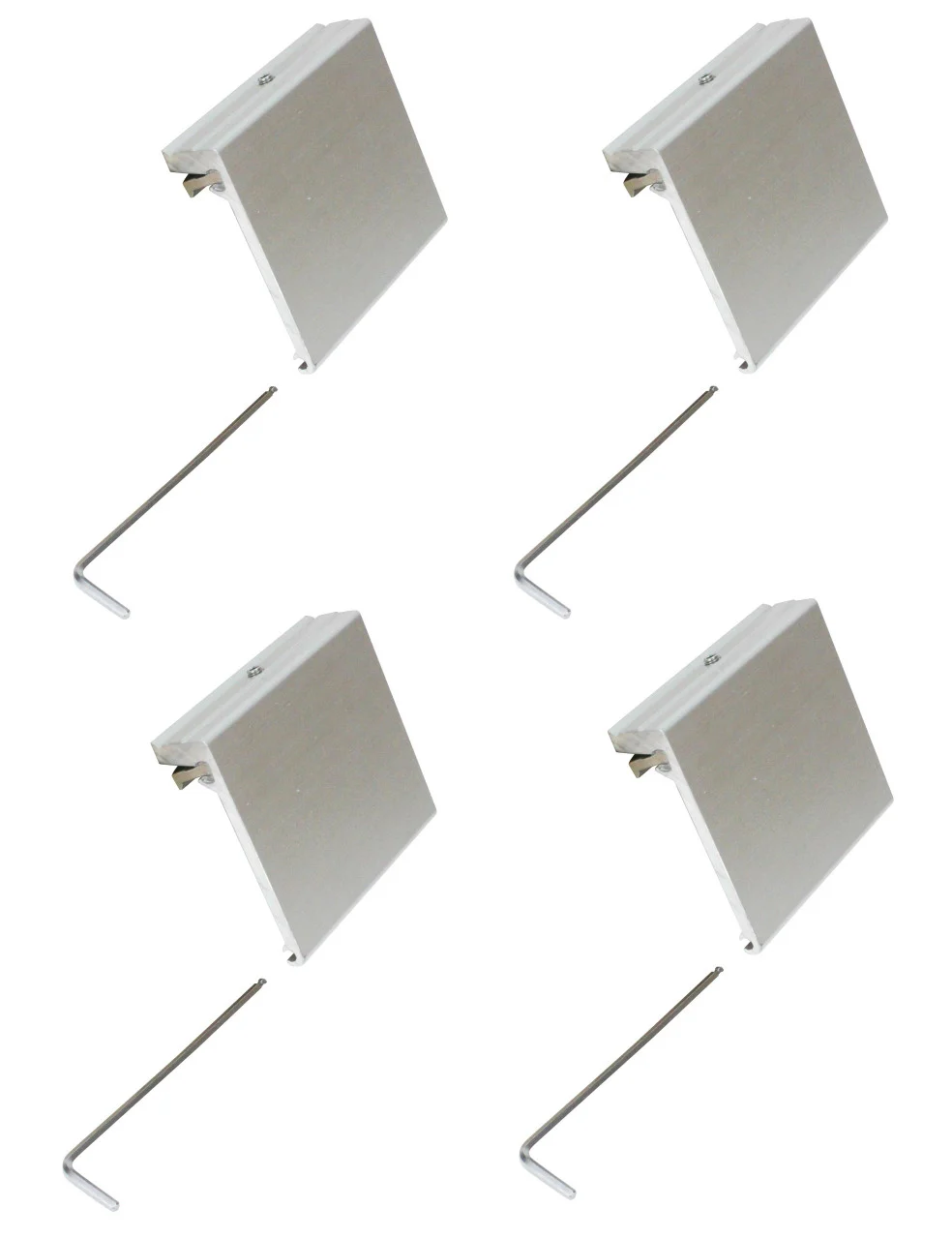 Extreme Max 3005.4113.4 Aluminum Slider Base for Crestliner SureMount Gunnel System (2161445) - Pack of 4 - 3005.4113.4