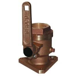 Groco 1" Bronze Flanged Full Flow Seacock