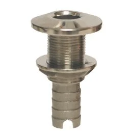 Groco Stainless Steel Hose Barb Thru-Hull Fitting - 1"