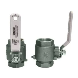 Groco 1-1/4" Npt Stainless Steel In-Line Ball Valve