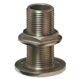Groco 1-1/4" Nps Npt Combo Stainless Steel Thru-Hull Fitting W/Nut