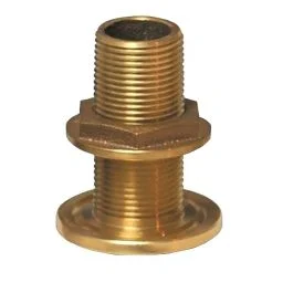 Groco 2" Nps Npt Combo Bronze Thru-Hull Fitting W/Nut