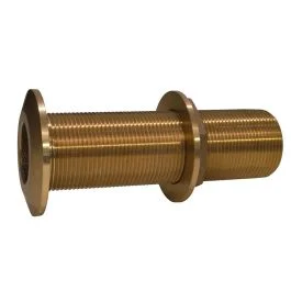 Groco 1-1/4" Bronze Extra Long Thru-Hull Fitting W/Nut