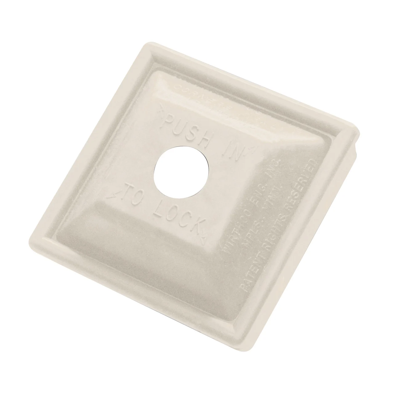 WirthCo 30080 Locking Bumper Plug - 4", White - 30080