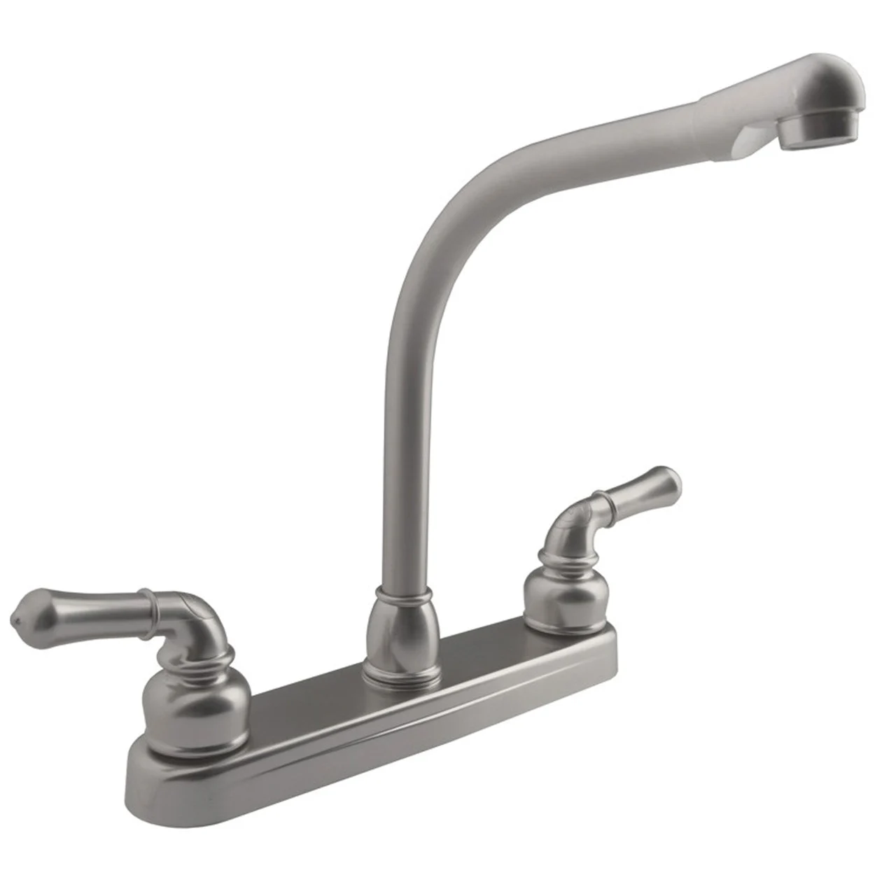 Dura Faucet Classical Hi-Rise RV Kitchen Faucet - Brushed Satin Nickel - DF-PK210C-SN
