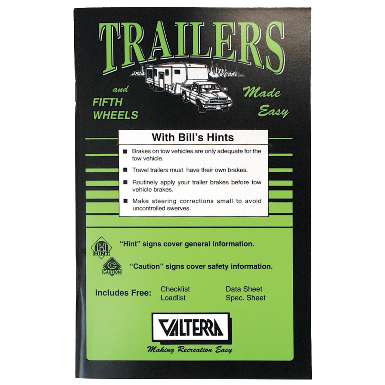 Valterra A02-2000 Bill's Hints: Trailers and Fifth Wheels Made Easy - A02-2000