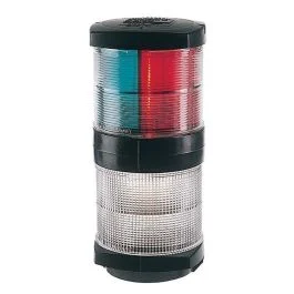Hella Marine Tri-Color Navigation Light/Anchor Navigation Lamp- Incandescent - 2nm - Black Housing - 12v