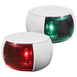 Hella Marine Naviled Port & Starboard Pair - 2nm - Colored Lens/White Housing