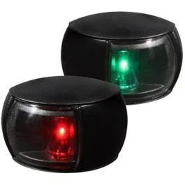 Hella Marine Naviled Port & Starboard Pair - 2nm - Clear Lens/Black Housing