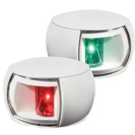 Hella Marine Naviled Port & Starboard Pair - 2nm - Clear Lens/White Housing