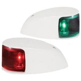 Hella Marine Naviled Deck Mount Port & Starboard Pair - 2nm - Colored Lens/White Housing