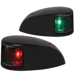 Hella Marine Naviled Deck Mount Port & Starboard Pair - 2nm - Clear Lens/Black Housing