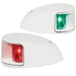 Hella Marine Naviled Deck Mount Port & Starboard Pair - 2nm - Clear Lens/White Housing