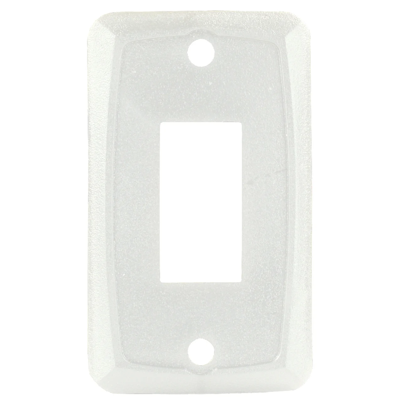 JR Products 12845 Single Switch Face Plate - White - 12845