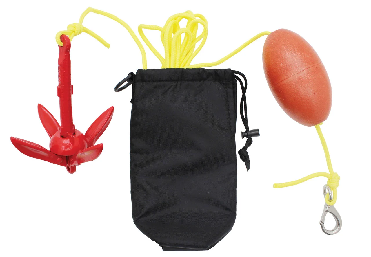Extreme Max 3006.6782 BoatTector Complete Grapnel Anchor Kit for Paddleboard, SUP, Small Kayaks, Inflatables, and Other Lightweight Water Toys 1.5 lbs. - 3006.6782