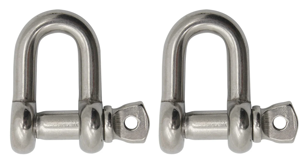 Extreme Max 3006.8264.2 BoatTector Stainless Steel Chain Shackle - 5/16", 2-Pack - 3006.8264.2