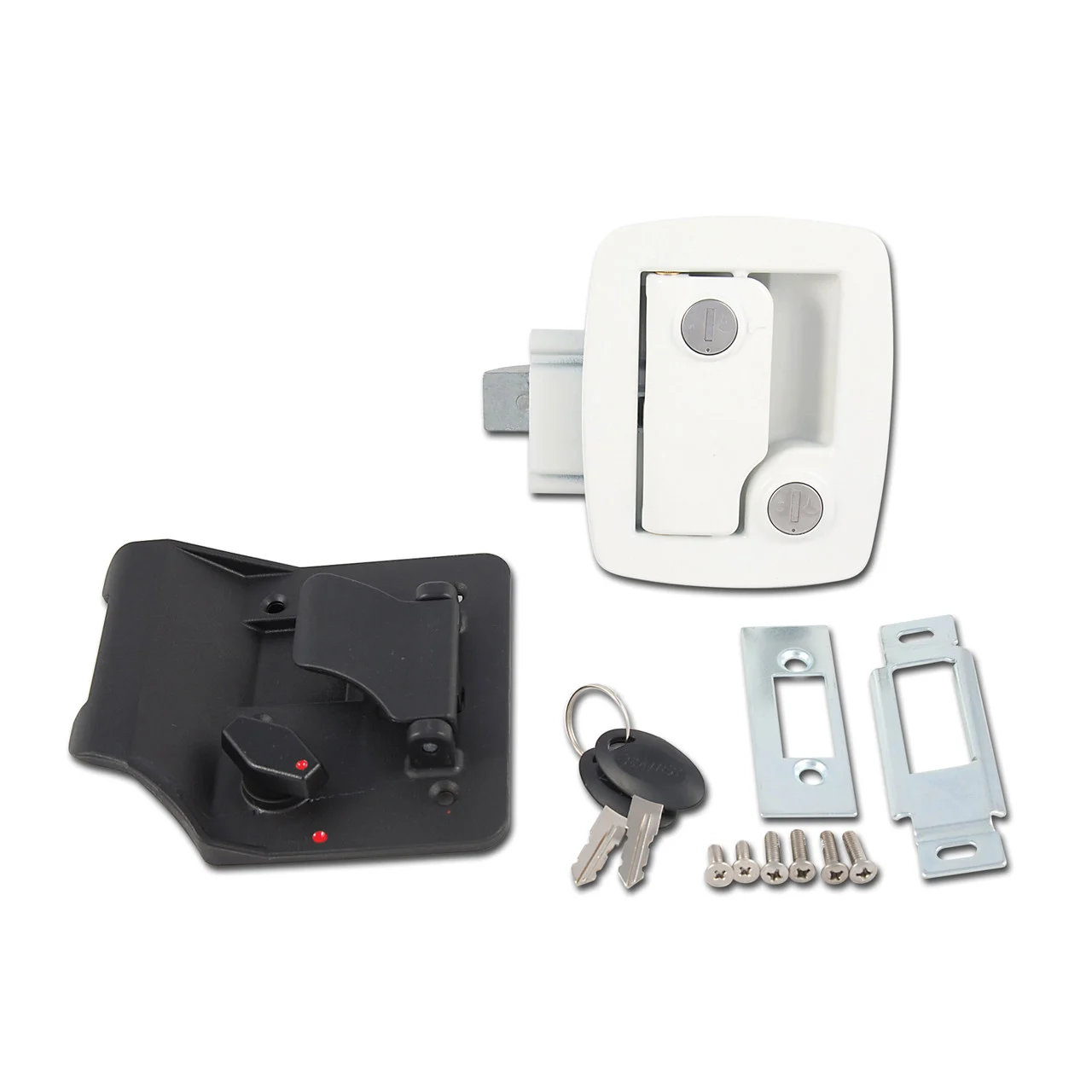AP Products 013-534 Bauer RV Entry Door Lock, White - 013-534