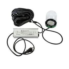 Hydro Glow Sf100g 100w/120vac Underwater Dock Light - Green Anchored To Bottom