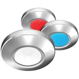 I2systems Profile P1120 Tri-Light Surface Light - Red, Cool White & Blue - Chrome Finish