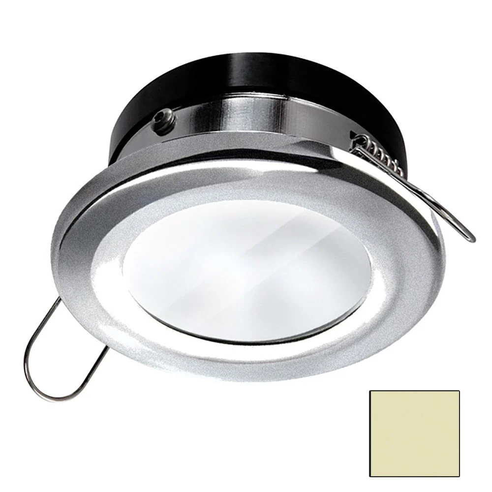 I2Systems Inc i2Systems Apeiron 4.5W Spring Mount Light Round - Warm White - Brushed Nickel Finish – Marine Boat Replacement Part