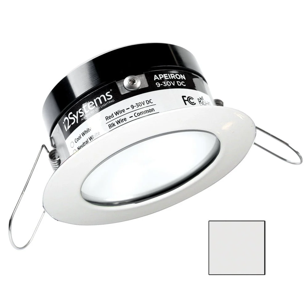I2Systems Inc i2Systems Apeiron PRO A503 - 3W Spring Mount Light - Round - Cool White - White Finish – Marine Boat Replacement Part