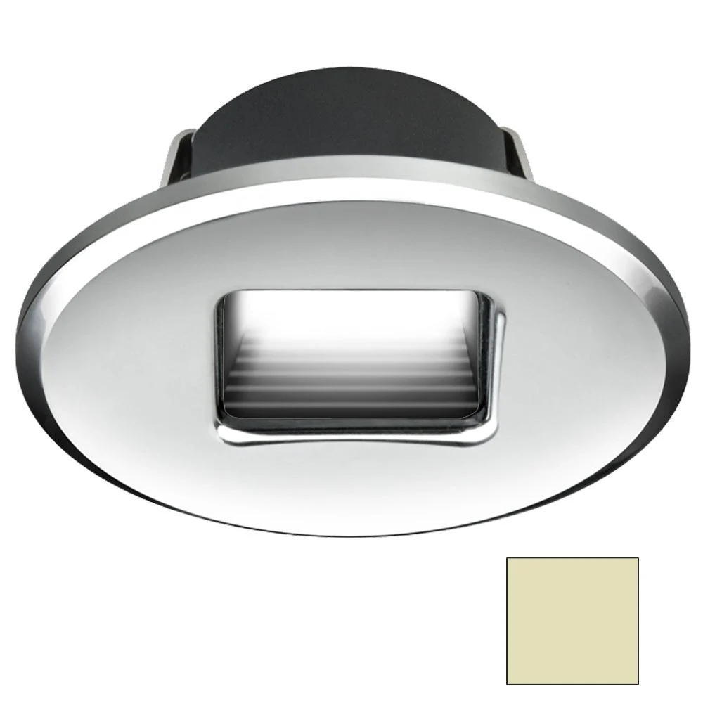 I2Systems Inc I2Systems Ember E1150Z Snap-In - Polished Chrome - Oval - Warm White Light – Marine Boat Replacement Part