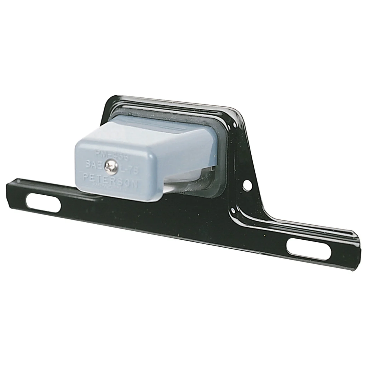Peterson Manufacturing M436B Metal License Bracket With Light - M436B