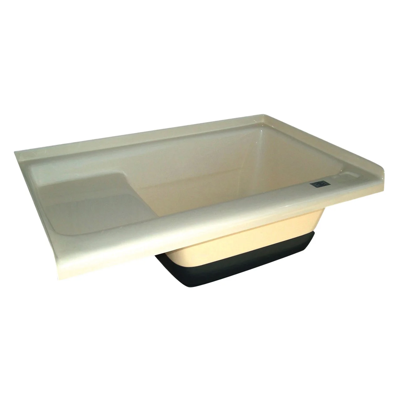 Icon 00475 Sit-In Step Tub with Right Hand Drain TU500RH - Colonial White - 475