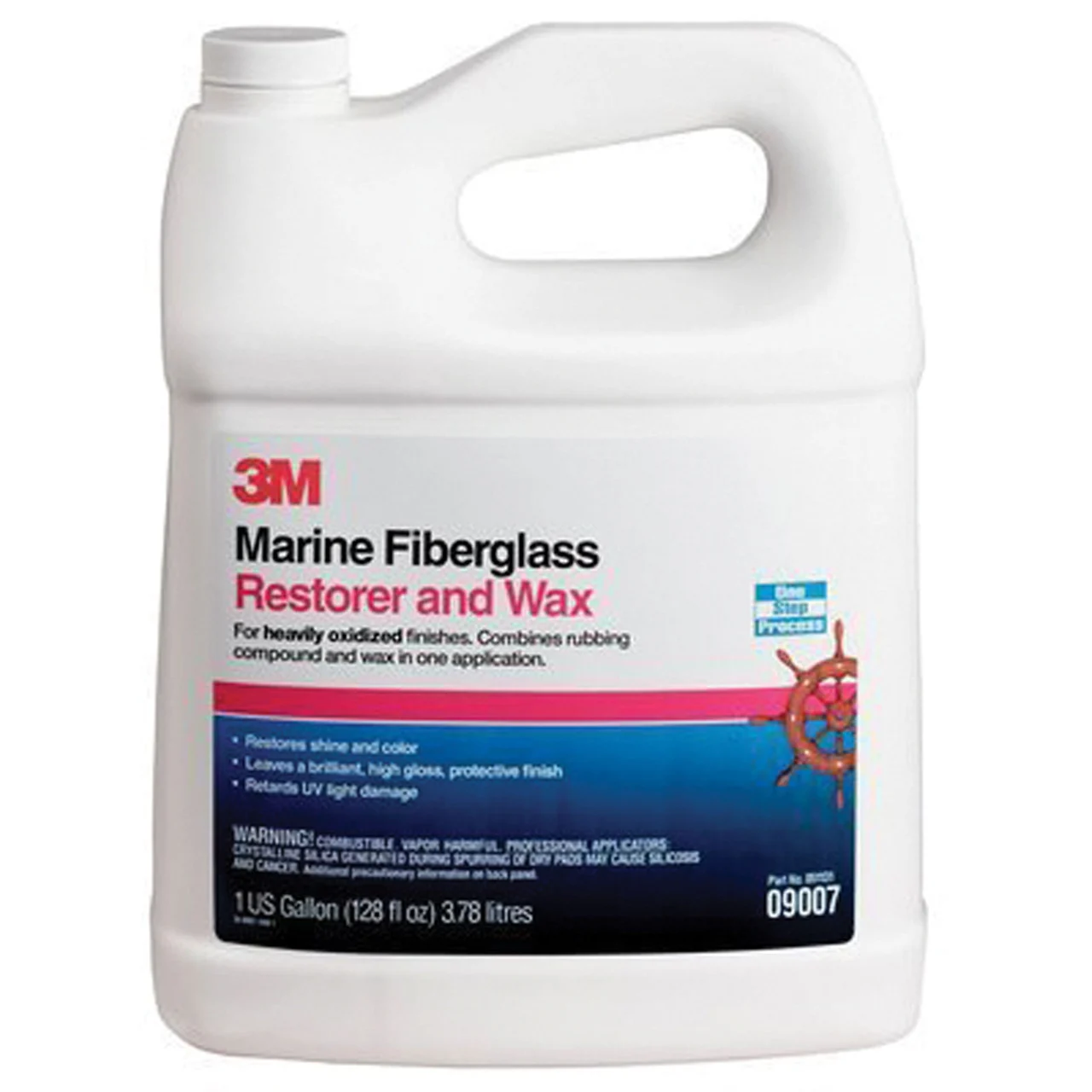 3M 7100142897 Marine Fiberglass Restorer and Wax 09007 - 1 Gallon - 7100142897