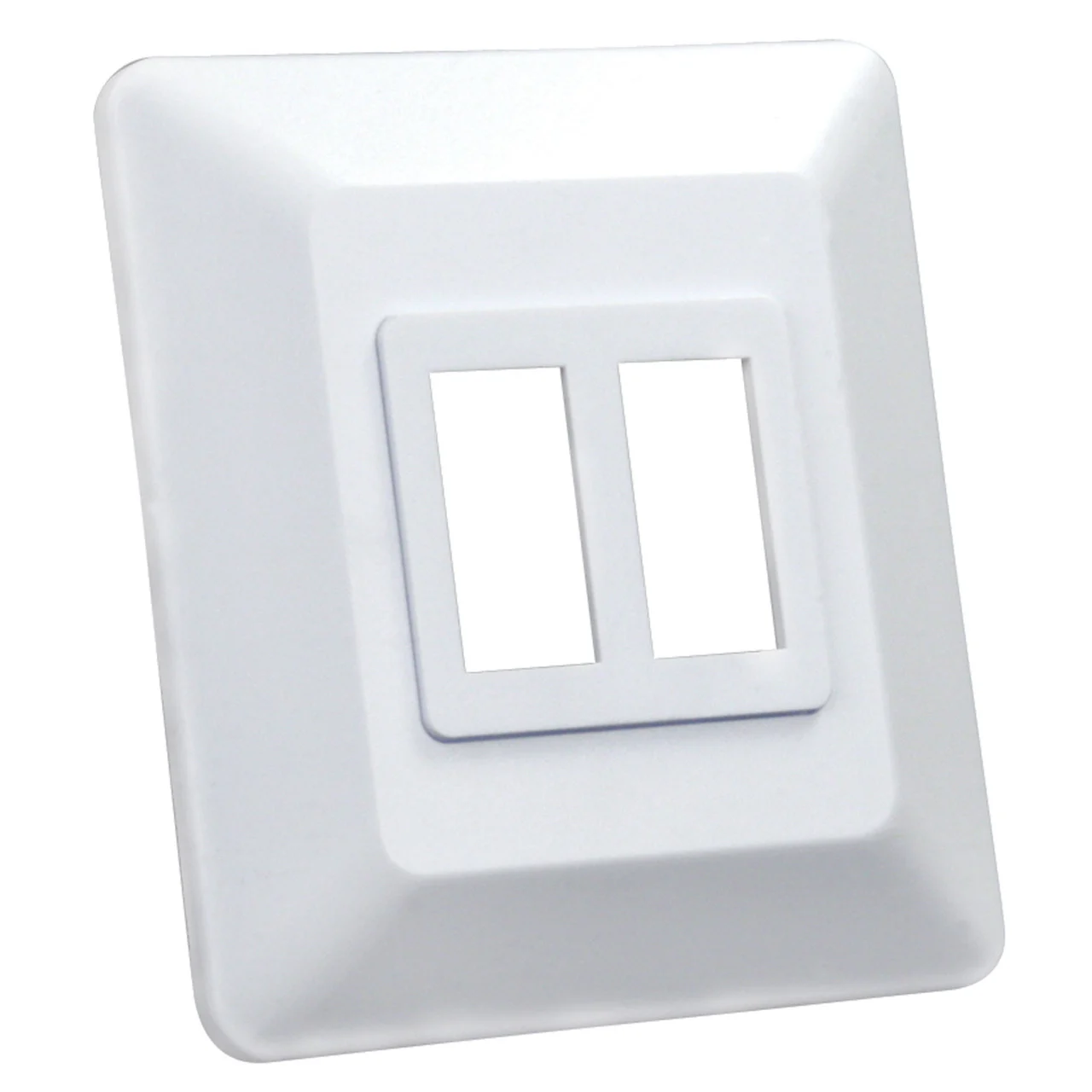 JR Products 13615 Switch Base and Face Plate - Double - 13615