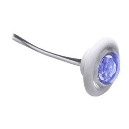 Innovative Lighting Led Bulkhead/Livewell Light "The Shortie" Blue Led W/ White Grommet