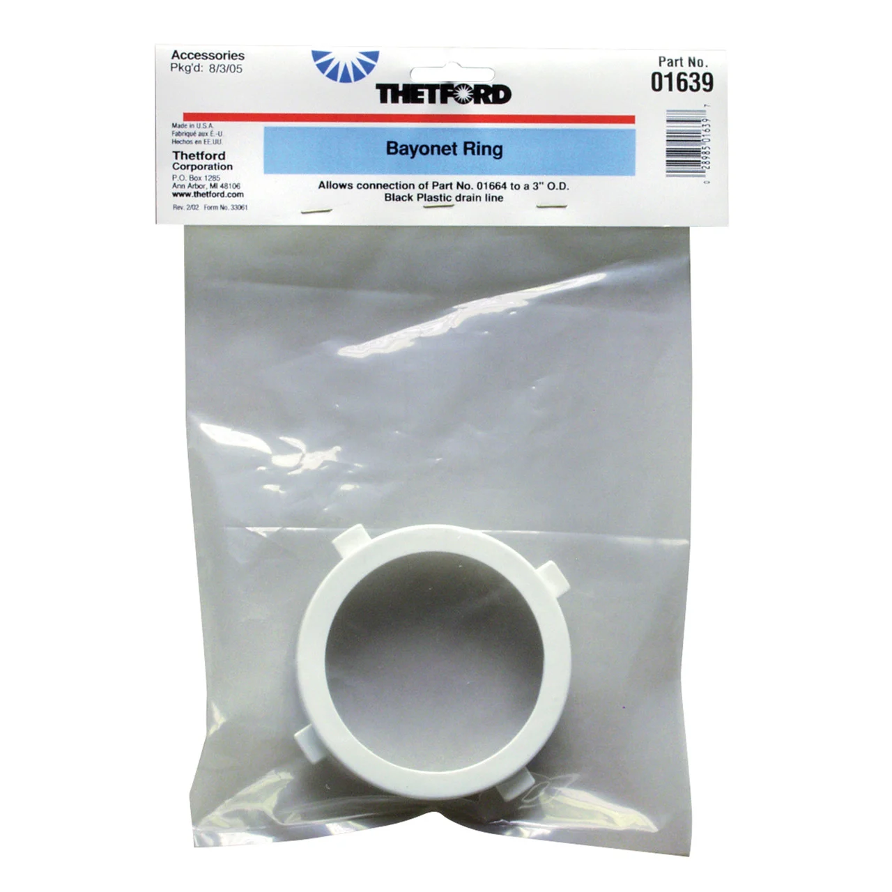Thetford 01639C Bayonet Ring - 01639C