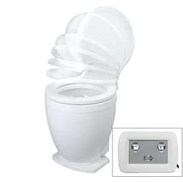 Jabsco Lite Flush Electric 12v Toilet W/Control Panel