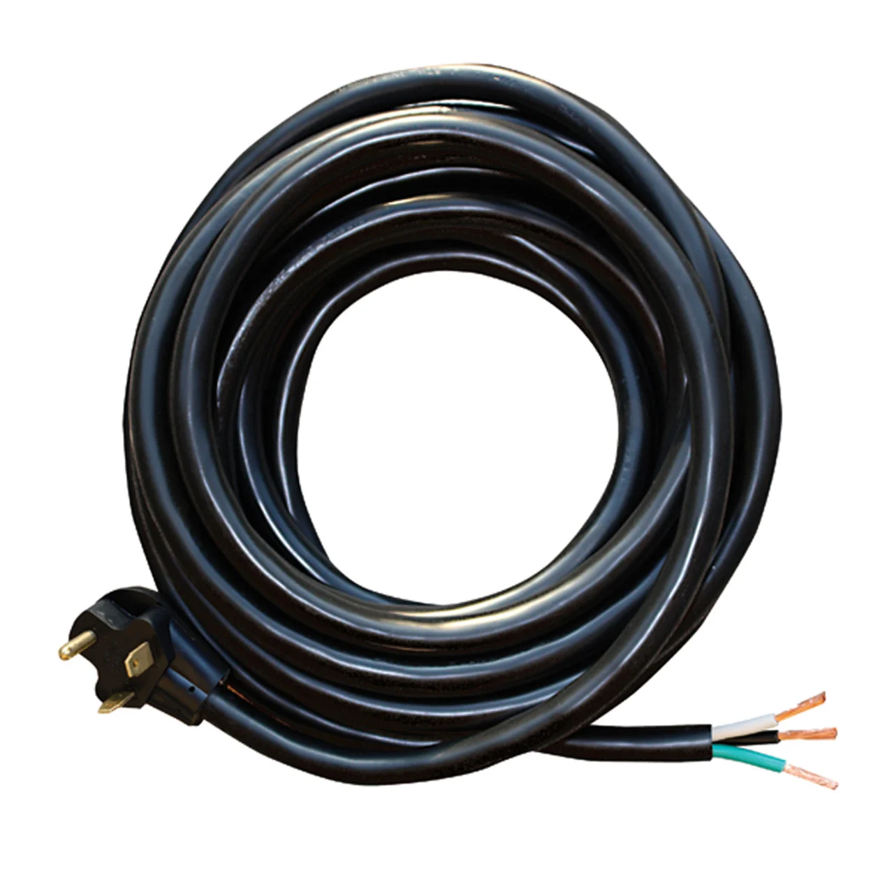 Voltec 16-00566 Right Angle Power Supply Cord 10/3 Gauge - 30 Amp, 35 ft. - 16-00566