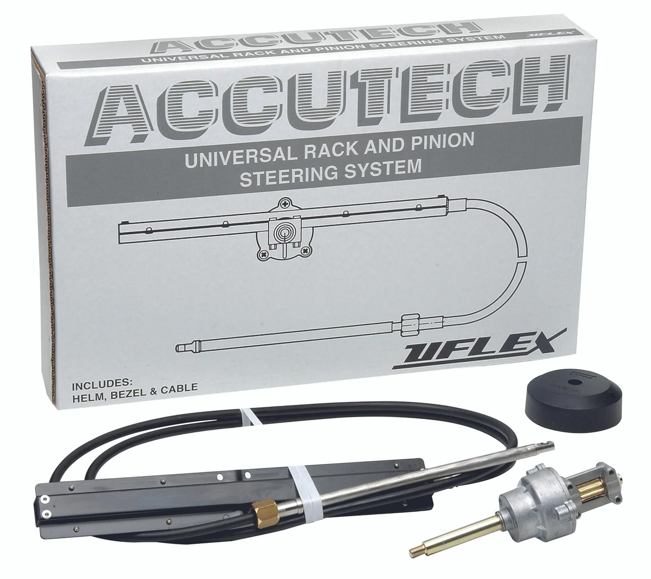 Uflex ACCUTECH17 Accutech Rack Steering System - 17' Kit - ACCUTECH17