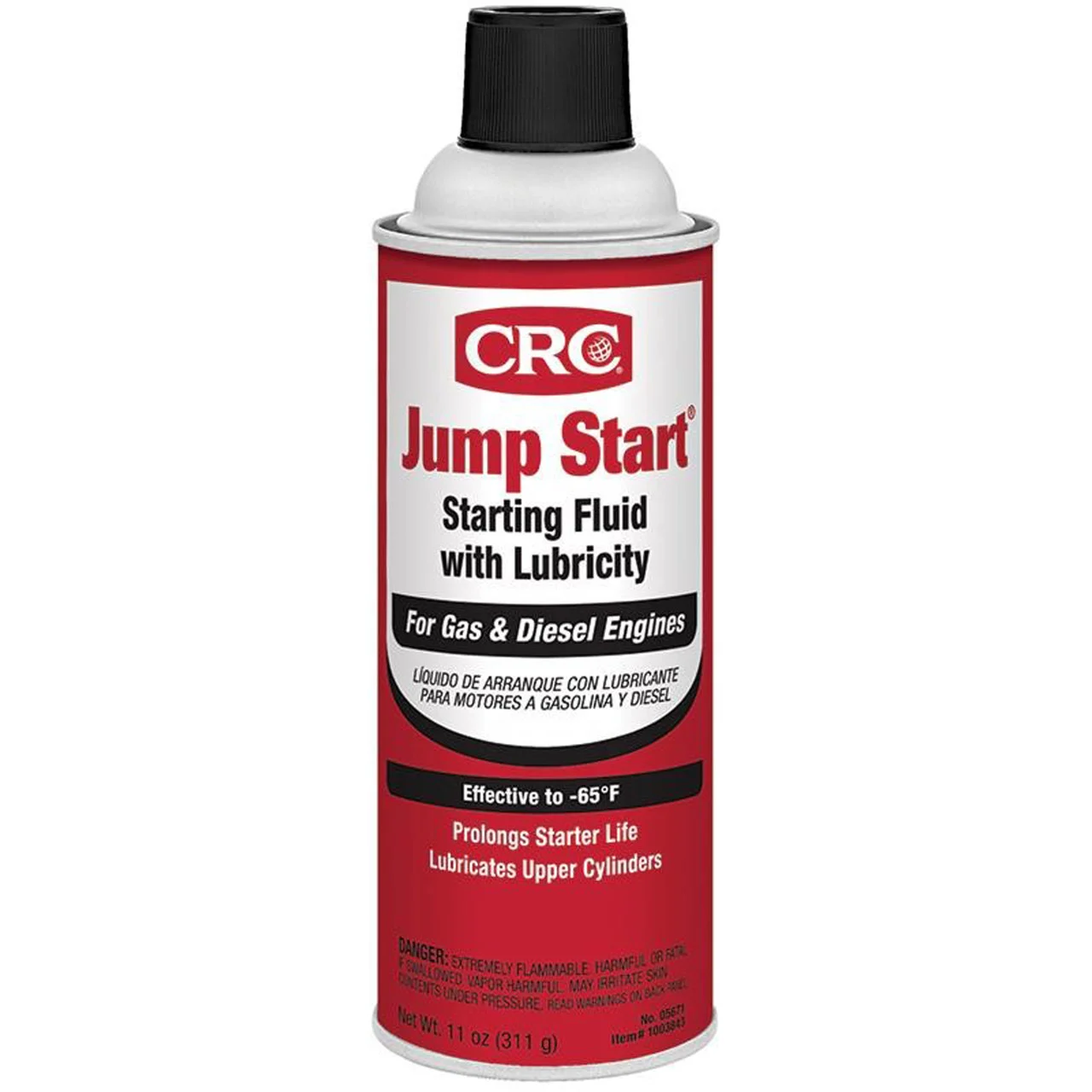 CRC 05671 Jump Start Starting Fluid with Lubricity - 11 oz. - 5671