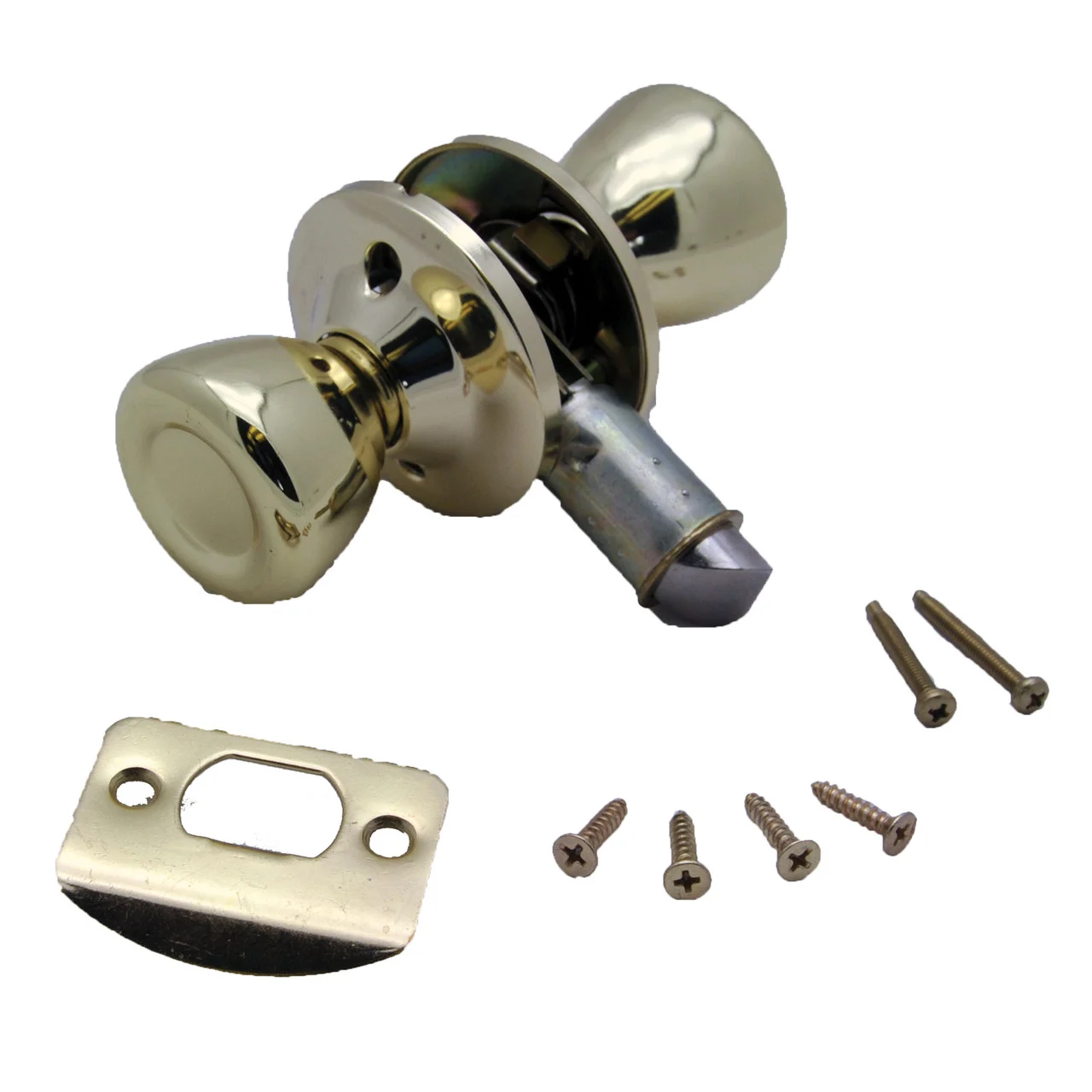 AP Products 013-203 Passage Door Knob, Polished Brass - 013-203