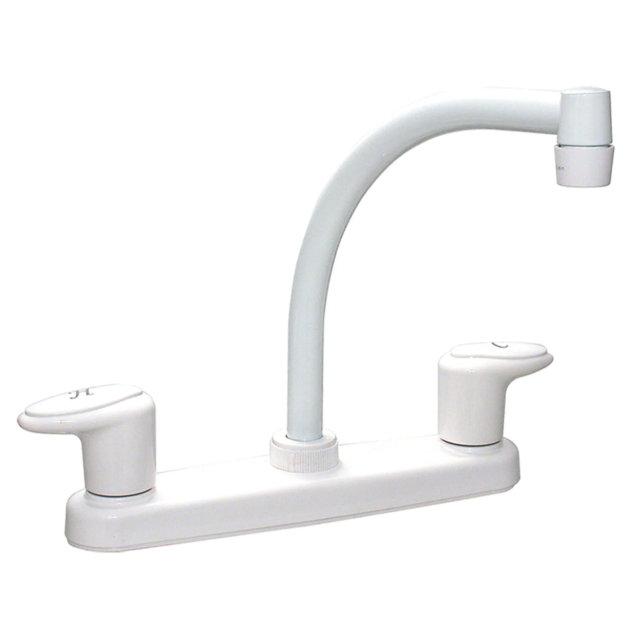 Phoenix Faucets by Valterra PF221202 Catalina Two-Handle 8" Kitchen Faucet with Hi-Arc Spout - White - PF221202