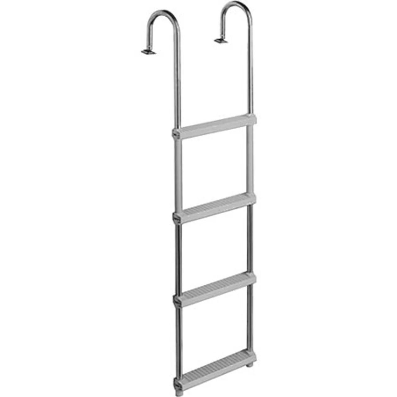 Garelick 19617-61 Over-Platform Telescoping Drop Ladder - 4-Step - 19617-61
