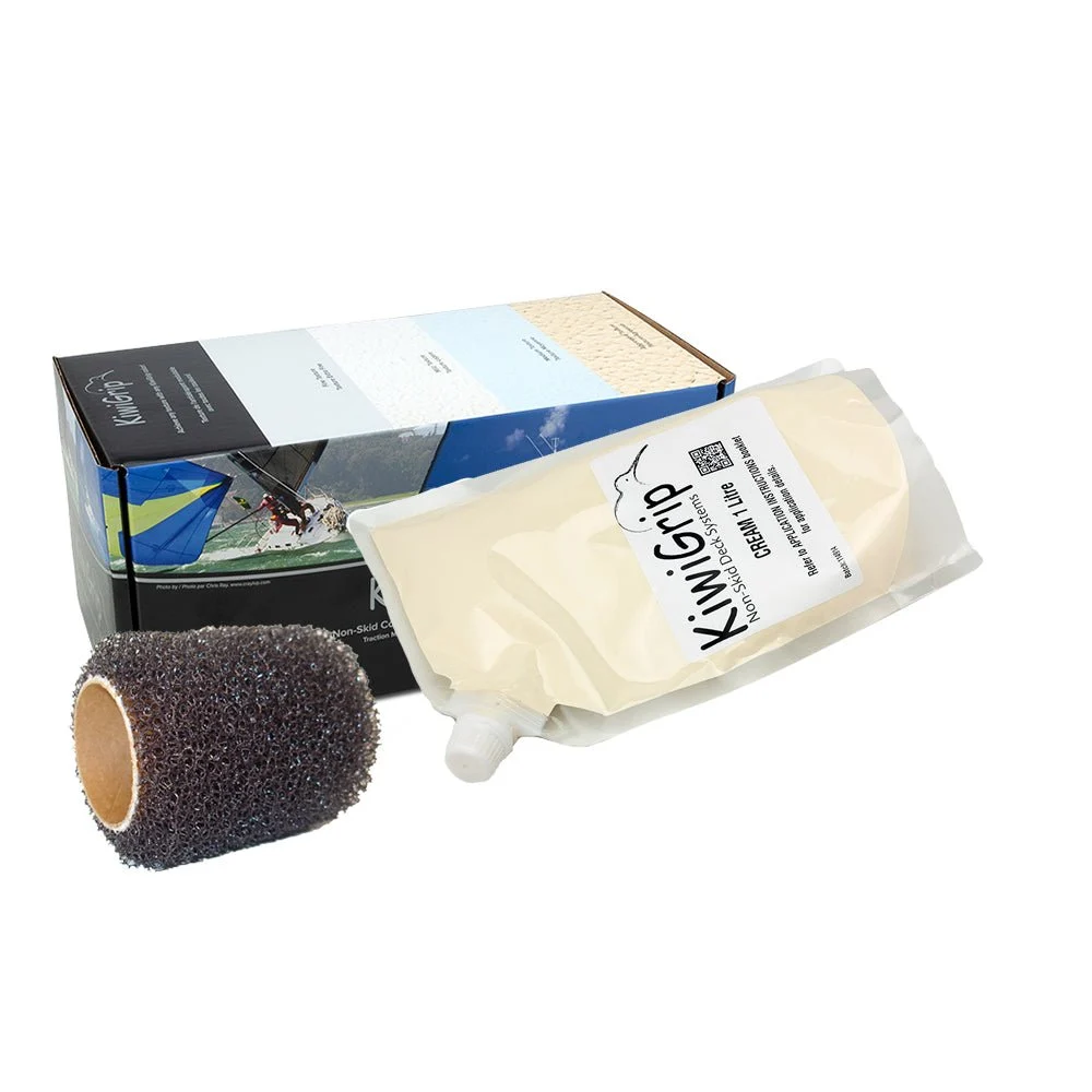 KiwiGrip 1 Liter Pouch - Cream w/4" Roller – Marine Boat Replacement Part