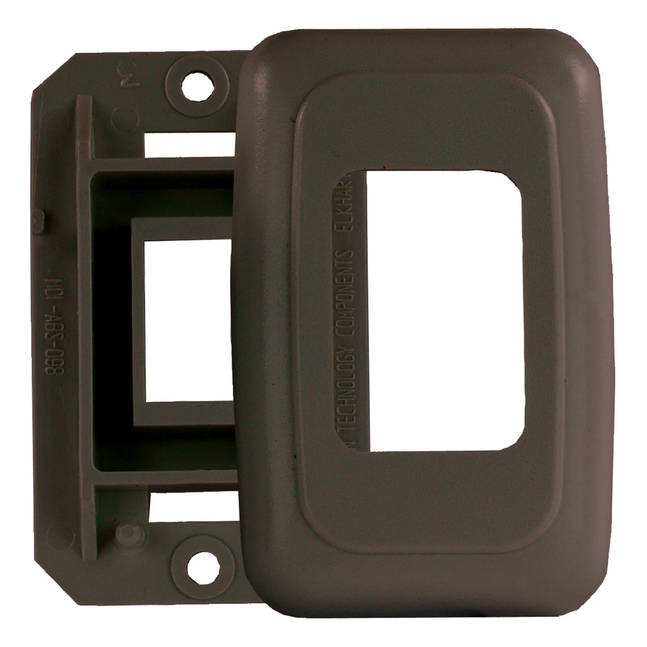 JR Products 12195 Single Switch Base and Face Plate - Brown - 12195