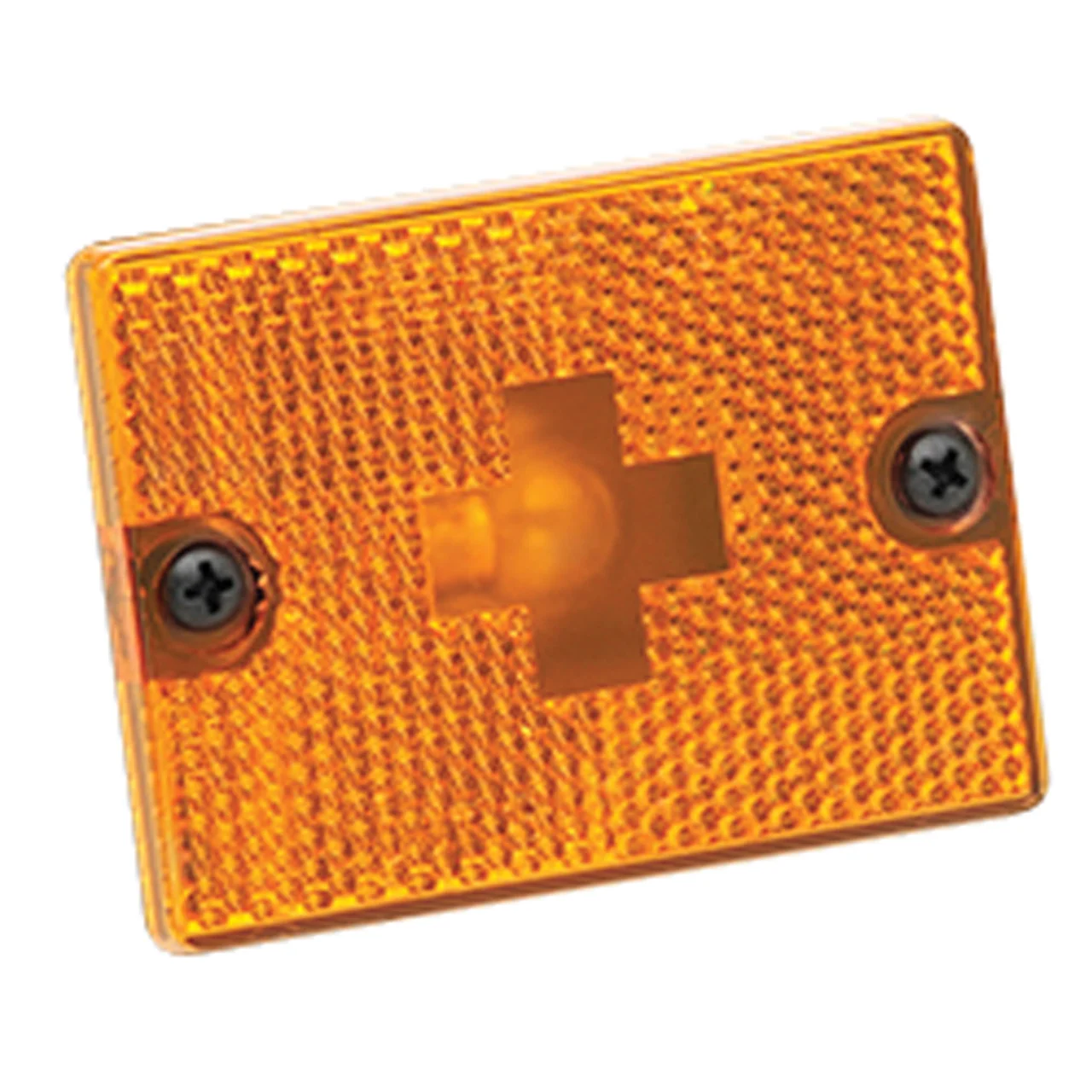 Wesbar 003338 Clearance/Side Marker Lights With Reflex Lens - Replacement Lens, Amber - 3338