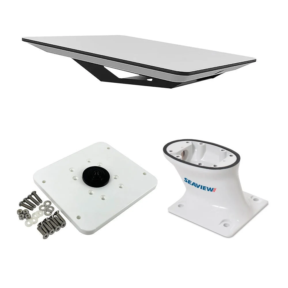 Kvh Starlink Flat Panel Kit w/5" Seaview Pedestal Mount & ADASTLKA Starlink Top Plate – Marine Electrical Replacement Part