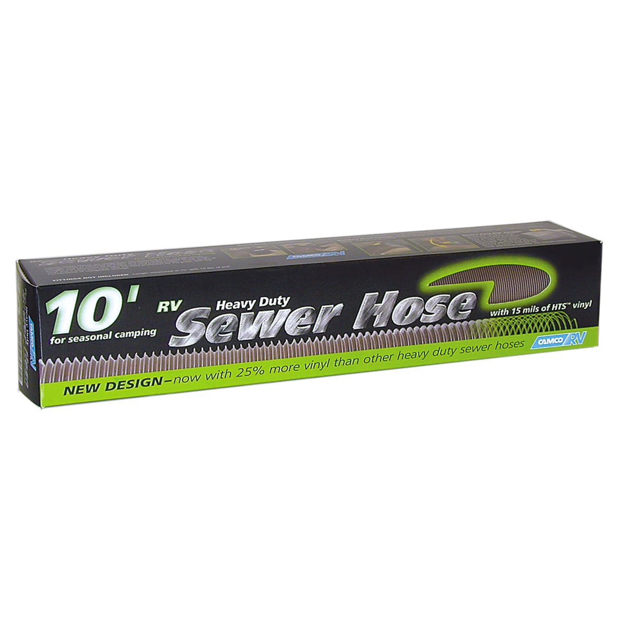 Camco 39621 Heavy-Duty Sewer Hose - 10' - 39621