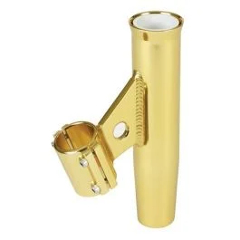 Lee'S Clamp-On Rod Holder - Gold Aluminum - Vertical Mount - Fits 1.050" O.D. Pipe