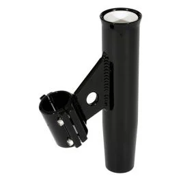 Lee'S Clamp-On Rod Holder - Black Aluminum - Vertical Mount - Fits 2.375" O.D. Pipe