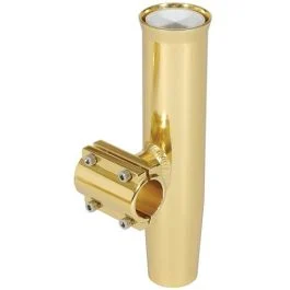 Lee'S Clamp-On Rod Holder - Gold Aluminum - Horizontal Mount - Fits 1.050" O.D. Pipe