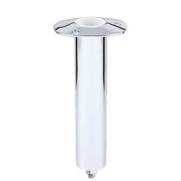 Lee'S 0 Degree Stainless Steel Swivel Base Flush Mount Rod Holder - Medium - 2" Od X 6.5" Tube F/ Small Bent Butts