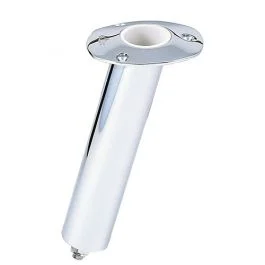 Lee'S 15 Degree Stainless Steel Swivel Base Flush Mount Rod Holder - Extra Long Tube 2.25" Od X 14.5" Tube